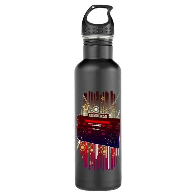 Boombox Blast Stainless Steel Water Bottle (Front)
