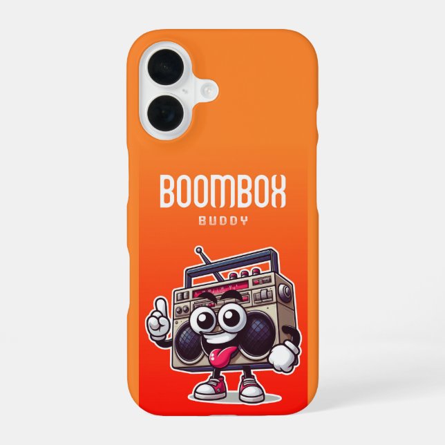 Boombox Buddy Iphone Case (Back)