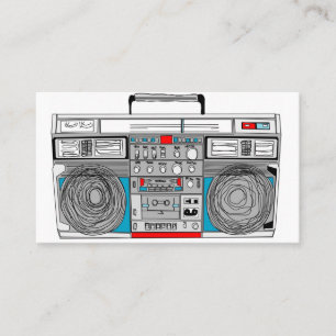 Boombox business card