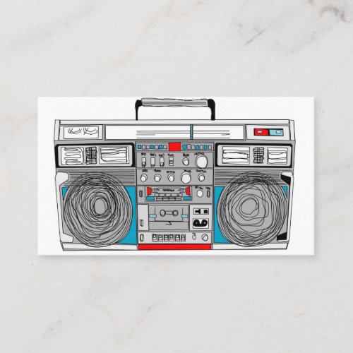 Boombox business card