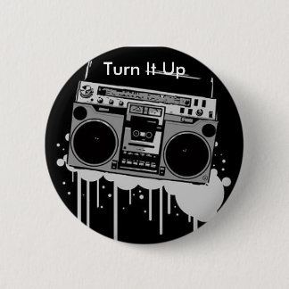 Boombox Button: Sound-Echo Designs Button