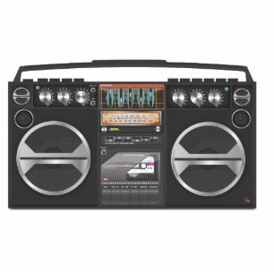 Boombox Ghetto Blaster Cutout
