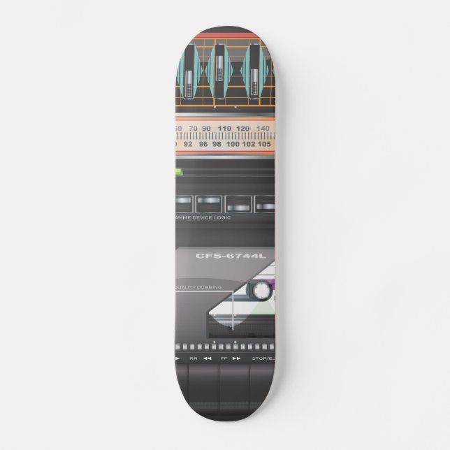 Boombox Ghetto Blaster Skateboard Deck (Front)
