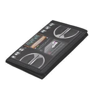 Boombox Ghetto Blaster Tri-fold Wallet