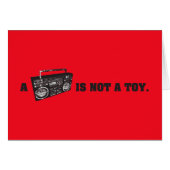 Boombox Is Not a Toy (Front Horizontal)