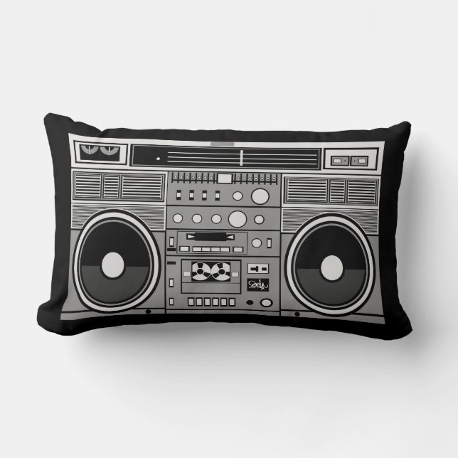 BoomBox Lumbar Pillow (Front)