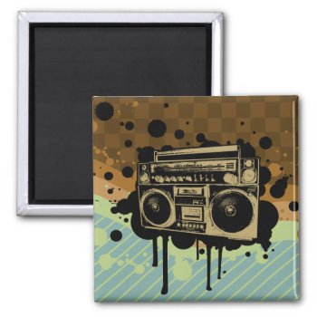 Boombox Magnet by Middlemind at Zazzle