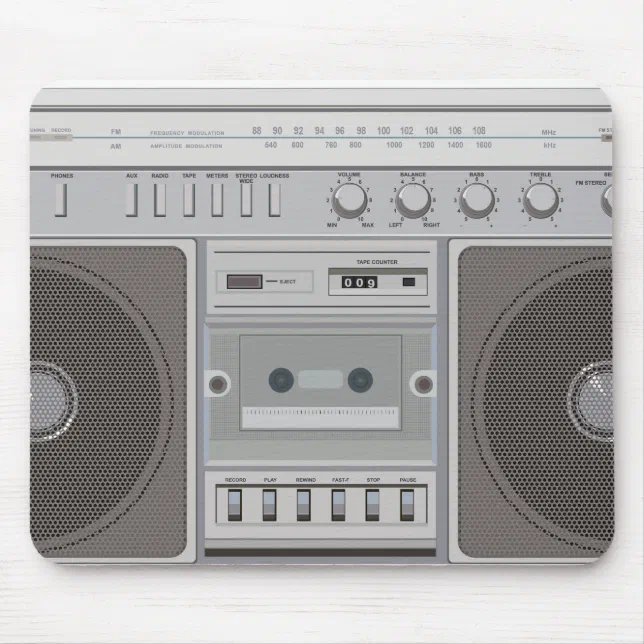 Boombox Mouse Pad | Zazzle