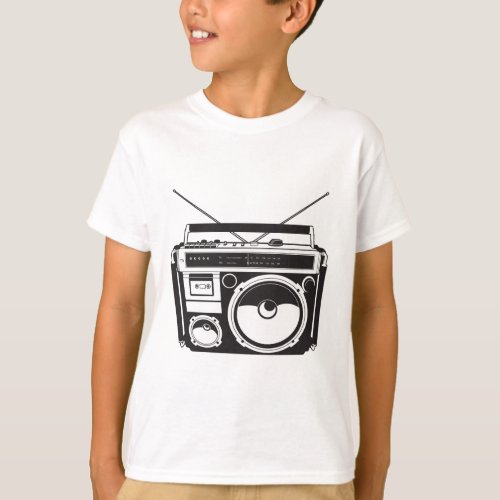 âž Boombox Oldschool  Cassette Player T_Shirt