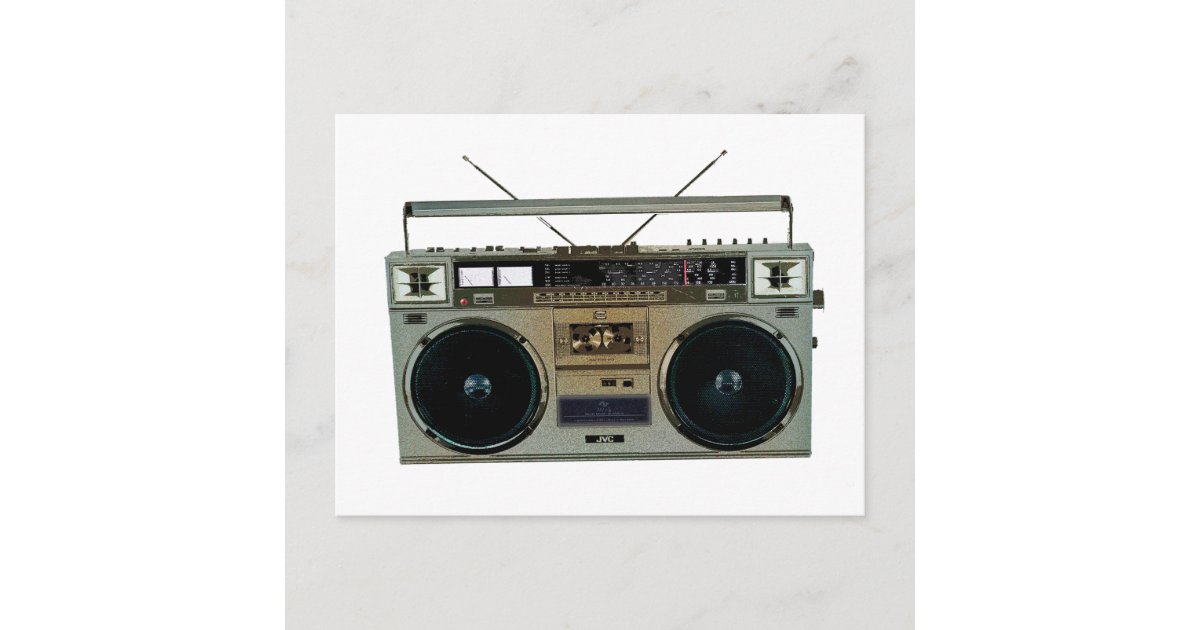 Boombox Postcard Zazzle