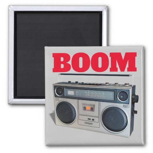 BoomBox Retro Stereo Fun Magnet