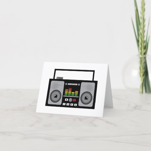 Boombox Thank You Card