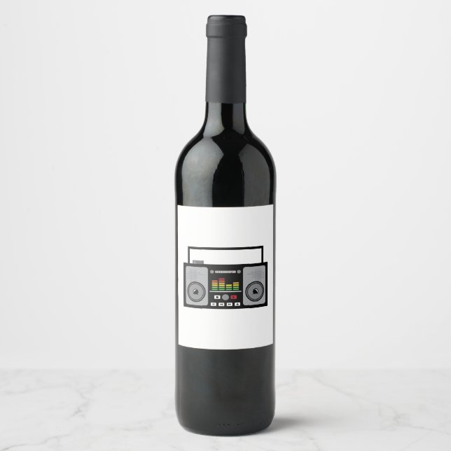 Boombox Wine Label (Front)