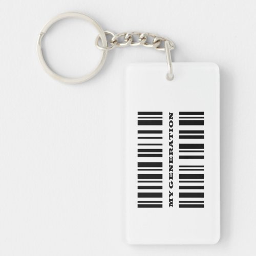 BOOMER Bar Chart Key Chain