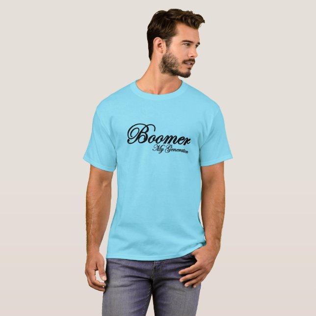 Boomer generation blueT-shirt T-Shirt (Front Full)
