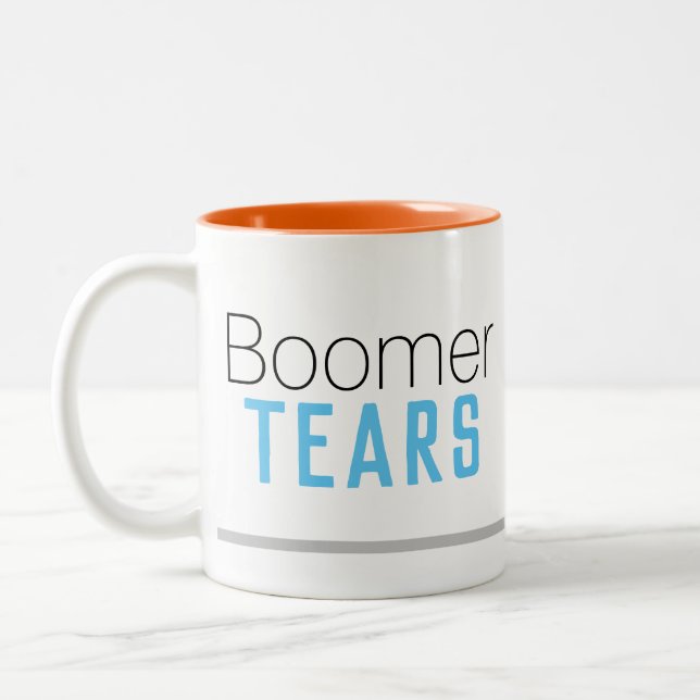 Boomer Tears 2-toned mug (R-Handed) (Left)