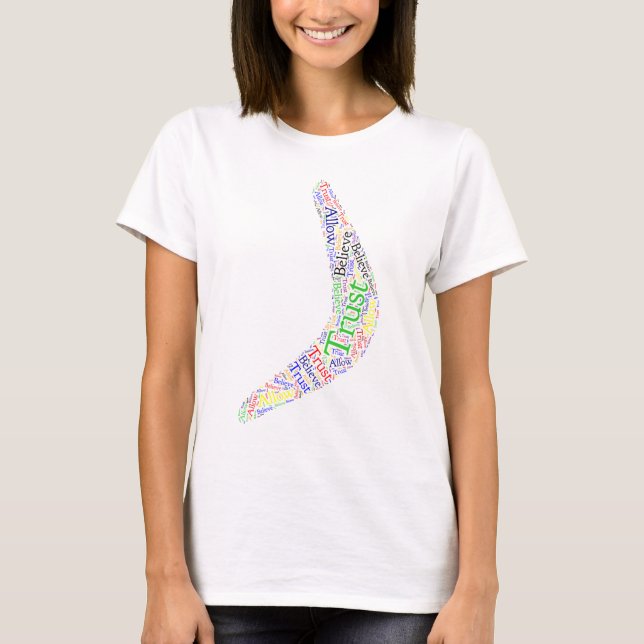 Boomerang Allow, Believe, Trust T-Shirt (Front)