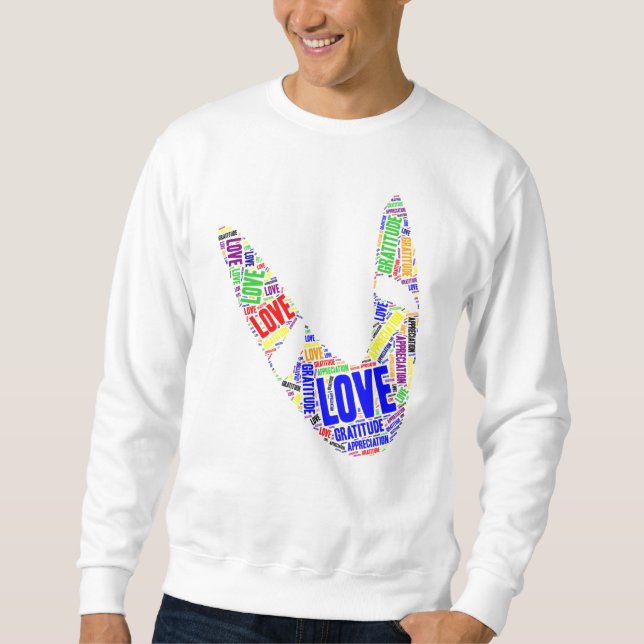 Boomerang Basic Love Gratitude Appreciation Sweatshirt (Front)