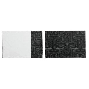 Boomerang Black and White Tribal Pillow Case