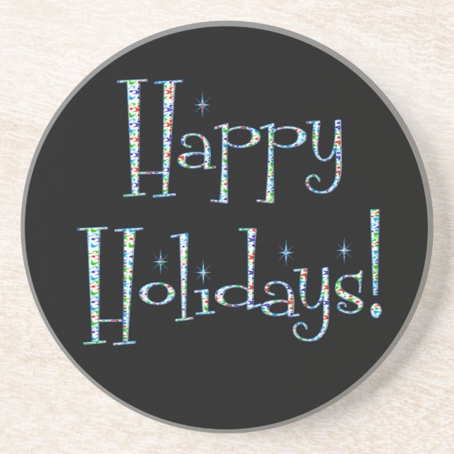 Boomerang Happy Holidays! Coaster (Front)