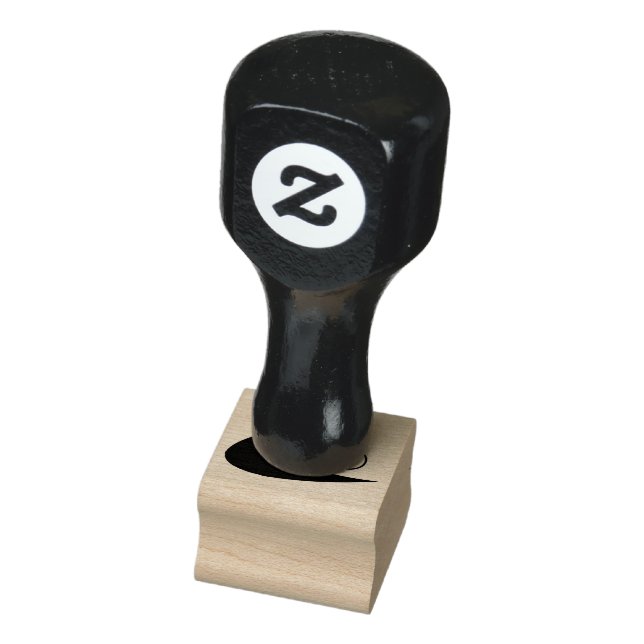 Boomerang & Initial Rubber Stamp (Stamp)