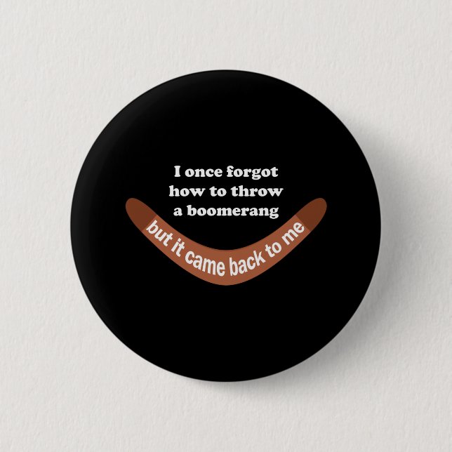 Boomerang Joke Button (Front)