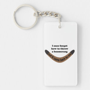 Boomerang Joke Keychain