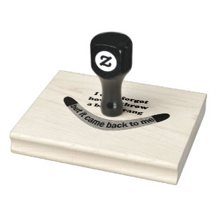 Boomerang Joke Rubber Stamp