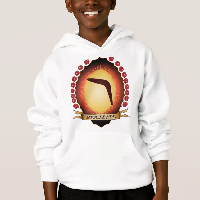 Boomerang Mandorla Hoodie (Front)