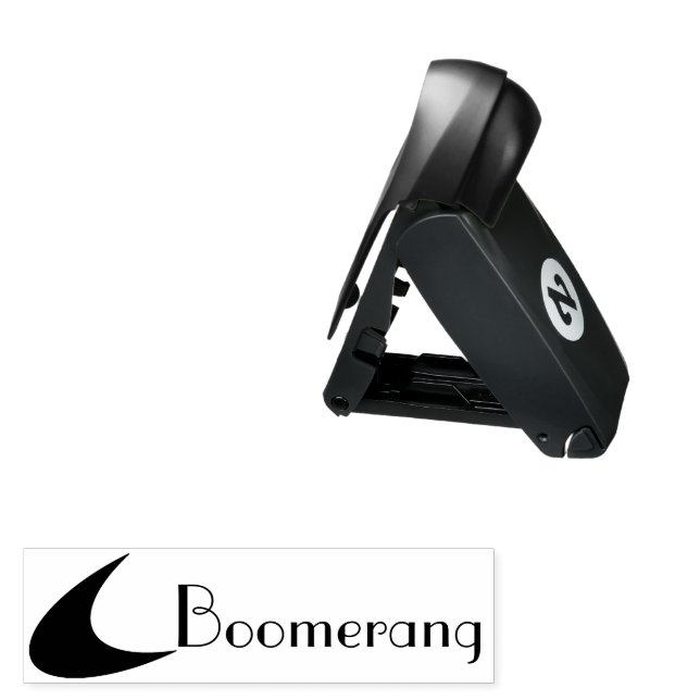 Boomerang Pocket Stamp (Open with Design)