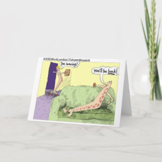 Boomerang Relagionships Funny Cartoon Gifts & Tees Card