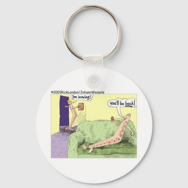 Boomerang Relagionships Funny Cartoon Gifts & Tees Keychain (Front)