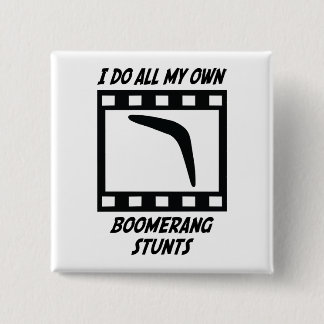 Boomerang Stunts Pinback Button