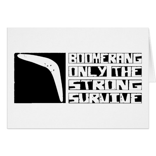Boomerang Survive Cards (Front Horizontal)