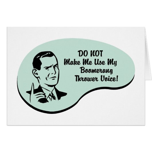 Boomerang Thrower Voice Cards (Front Horizontal)