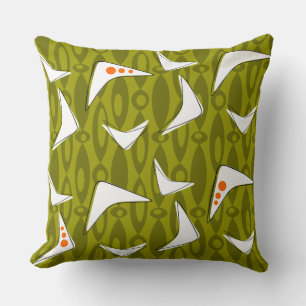 Boomerangs and Balls Throw Pillow