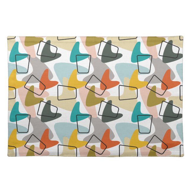 Boomerangs and Corks  Cloth Placemat (Front)