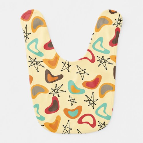 Boomerangs and Stars  Baby Bib