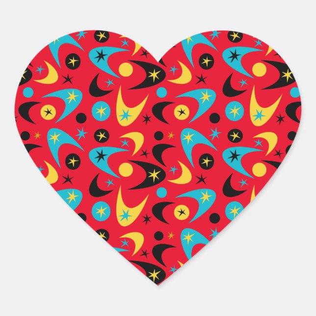 Boomerangs Heart Sticker (Front)