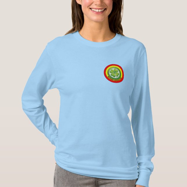 Boomers Lucky Clover Women's Long Sleeve T-Shirt (Front)