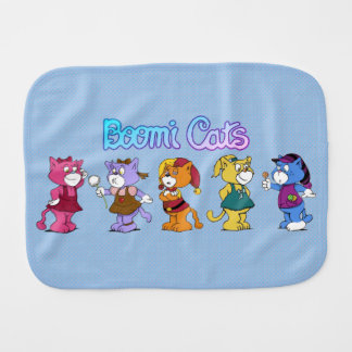 Boomi Cats Baby Burp Cloth