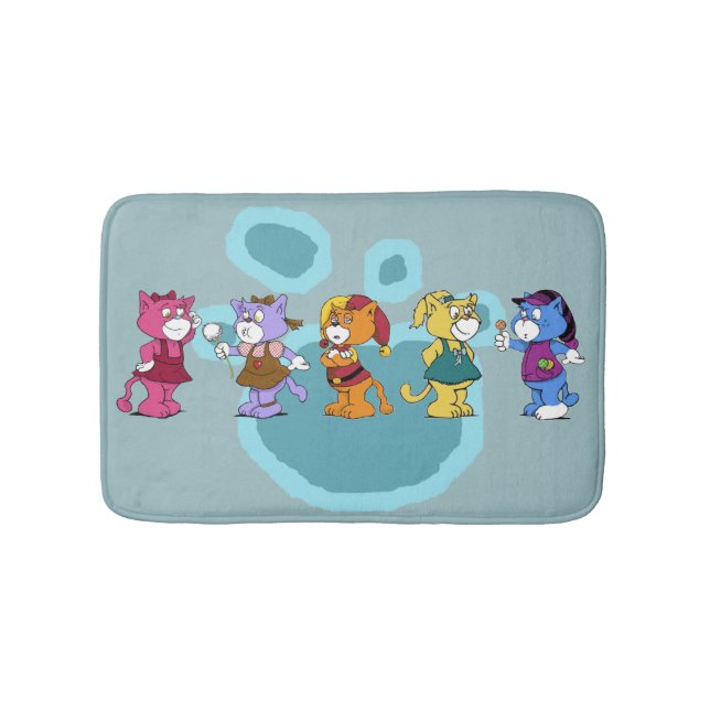 Boomi Cats Bathroom Mat (Front)