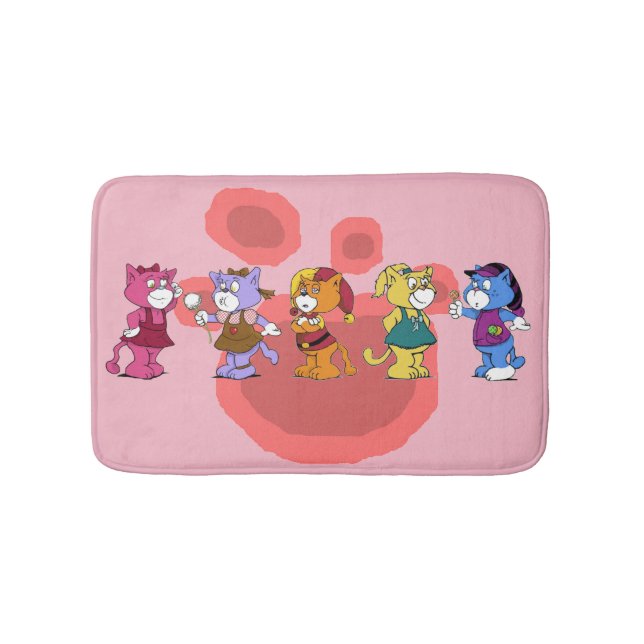 Boomi Cats Bathroom Mat (Front)