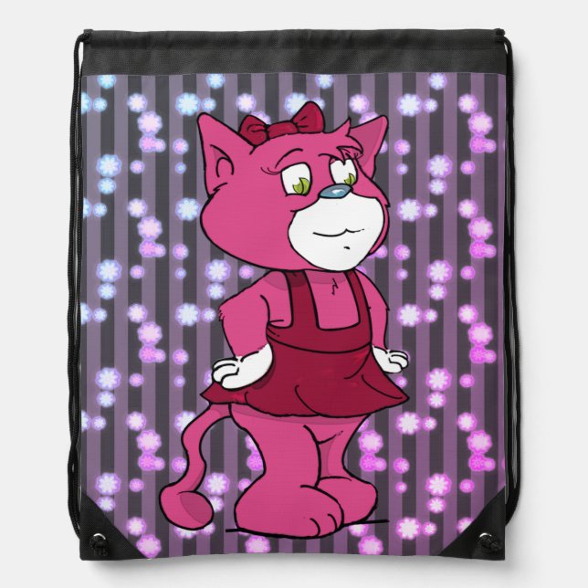 Boomi Cats Drawstring Bag (Front)