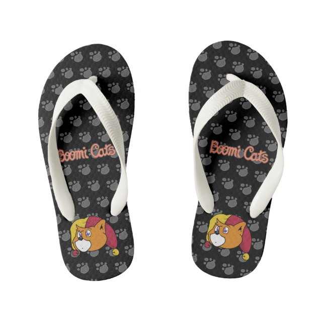 Boomi Cats Kid's Flip Flops (Footbed)