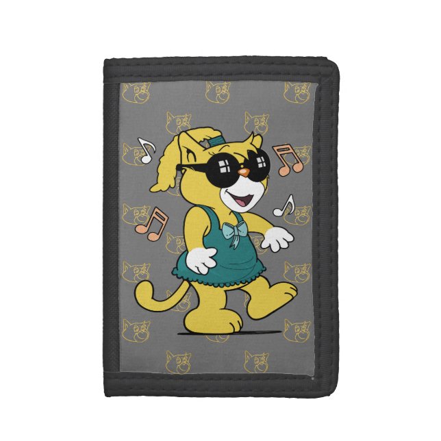 Boomi Cats | Kooky Dancing Wallet (Front Vertical)