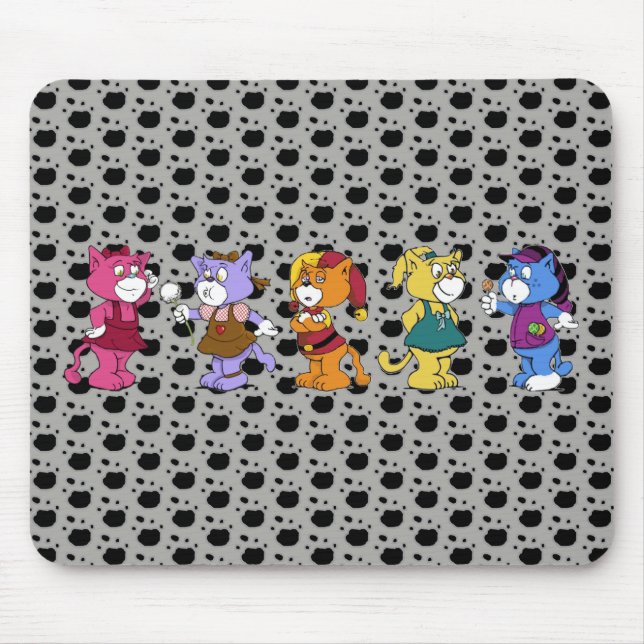 Boomi Cats Mouse Pad (Front)
