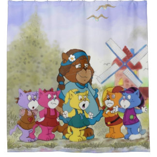 Boomi Cats Shower Curtain
