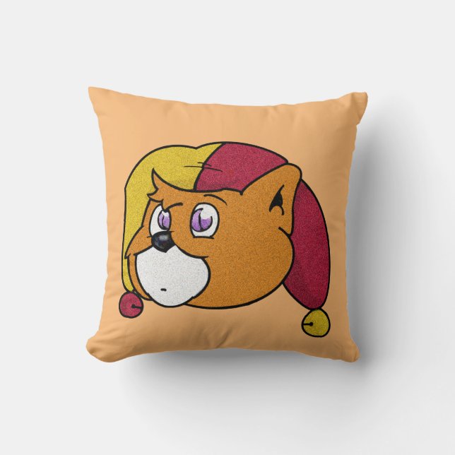 Boomi Cats Throw Pillow (Front)