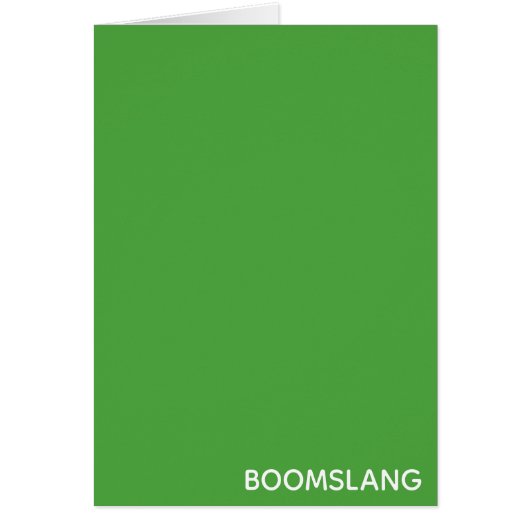Boomslang green color name cards (Front)